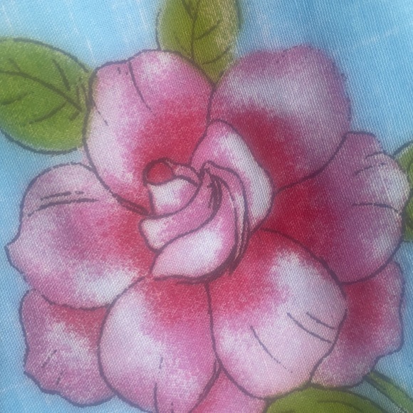 🚨 🥷 Set Hawaiian theme standard length curtains and pillowcase set EUC 🌺 - Picture 5 of 6